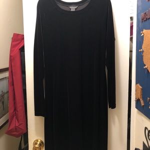 Black velour dress